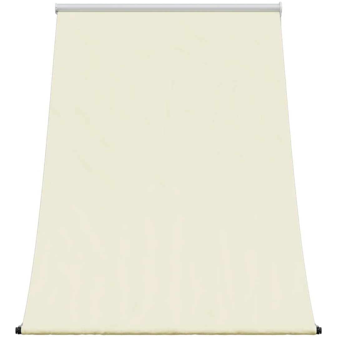 Infällbar markis gräddvit tyg och stål vidaXL 100 x 150 cm – bild 3