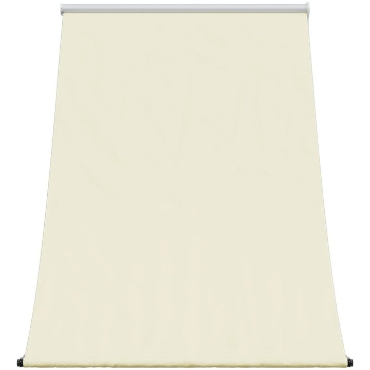 Infällbar markis gräddvit tyg och stål vidaXL 100 x 150 cm – bild 3