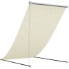 Infällbar markis gräddvit tyg och stål vidaXL 100 x 150 cm – miniatyr 5