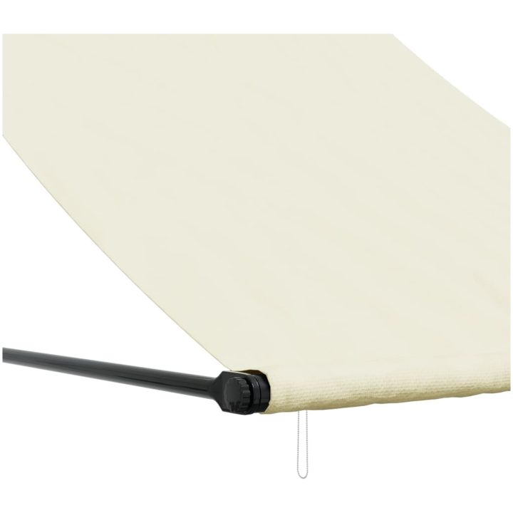 Infällbar markis gräddvit tyg och stål vidaXL 100 x 150 cm – bild 7