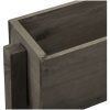 Infällbar odlingslåda grå 60x14x75 cm massivt granträ vidaXL – miniatyr 4