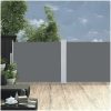 Infällbar sidomarkis 140x1200 cm antracit vidaXL 1200 x 140 cm – miniatyr 1
