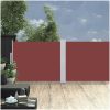 Infällbar sidomarkis 140x1200 cm brun vidaXL 1200 x 140 cm – miniatyr 1