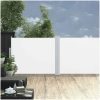 Infällbar sidomarkis 140x1200 cm gräddvit vidaXL 1200 x 140 cm – miniatyr 2