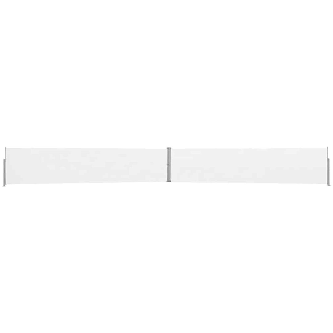 Infällbar sidomarkis 140x1200 cm gräddvit vidaXL 1200 x 140 cm – bild 3