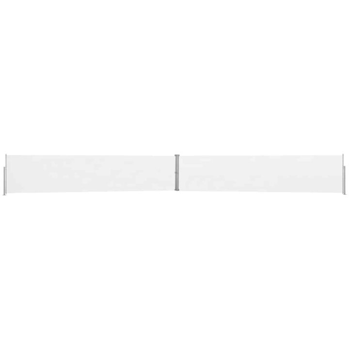 Infällbar sidomarkis 140x1200 cm gräddvit vidaXL 1200 x 140 cm – bild 3