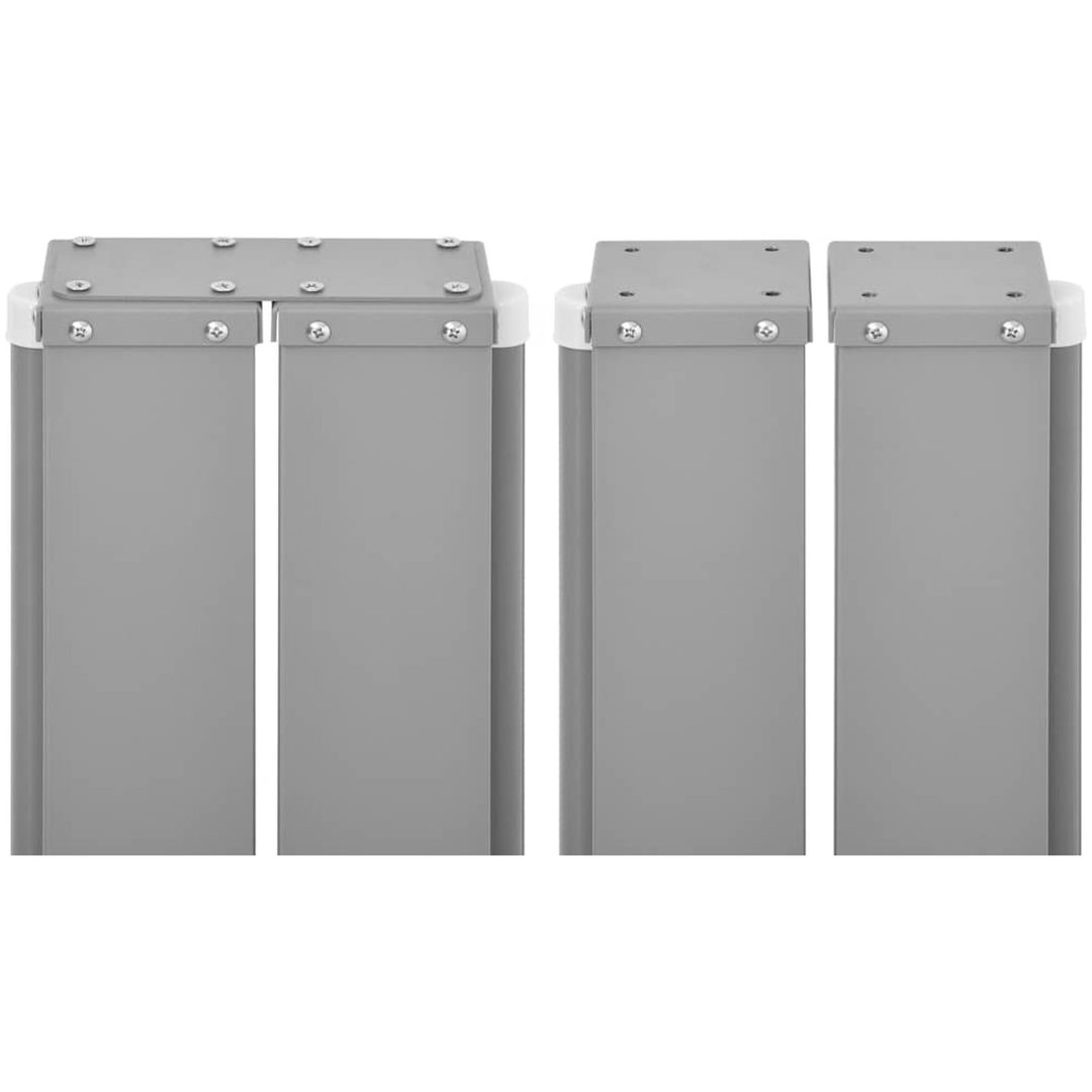 Infällbar sidomarkis 140x1200 cm gräddvit vidaXL 1200 x 140 cm – bild 9