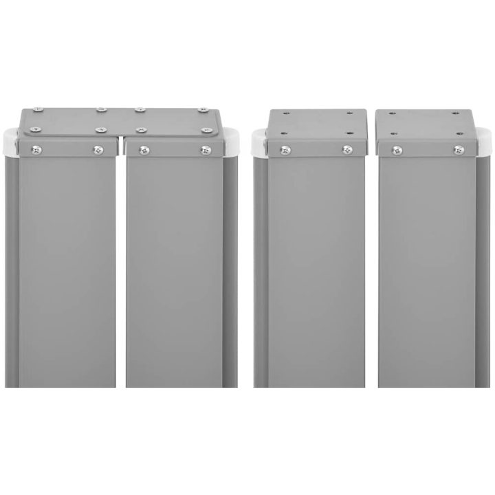 Infällbar sidomarkis 140x1200 cm svart vidaXL 1200 x 140 cm – bild 9