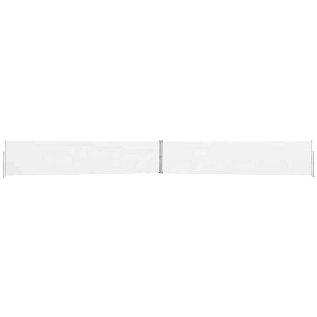 Infällbar sidomarkis 170x1200 cm gräddvit vidaXL 1200 x 170 cm – bild 2
