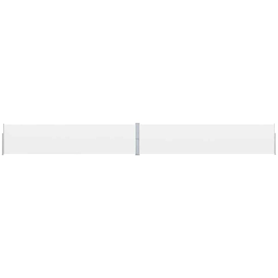 Infällbar sidomarkis 170x1200 cm gräddvit vidaXL 1200 x 170 cm – bild 3