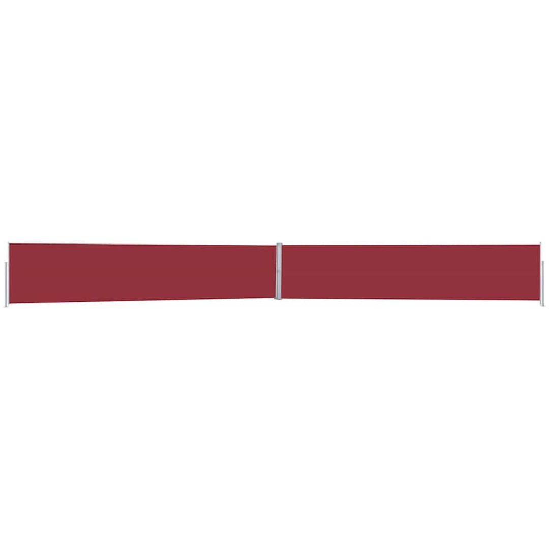 Infällbar sidomarkis 170x1200 cm röd vidaXL 1200 x 170 cm – bild 2