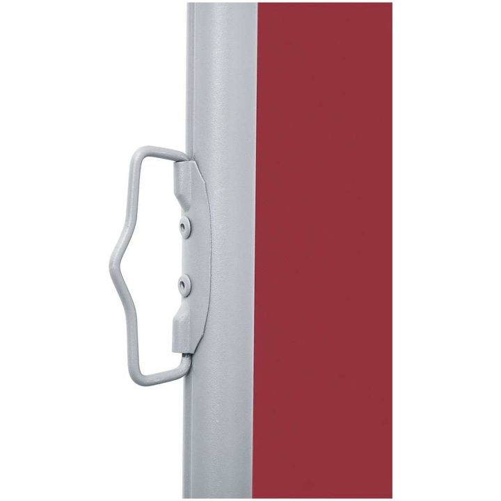 Infällbar sidomarkis 170x1200 cm röd vidaXL 1200 x 170 cm – bild 8