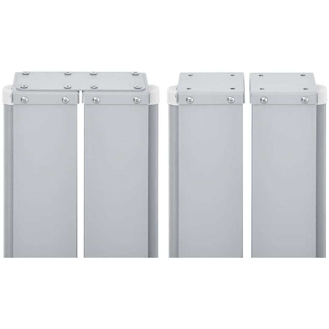 Infällbar sidomarkis 170x1200 cm röd vidaXL 1200 x 170 cm – bild 9
