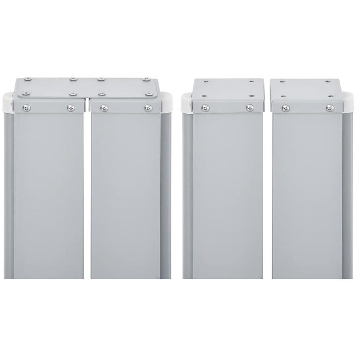 Infällbar sidomarkis 170x1200 cm röd vidaXL 1200 x 170 cm – bild 9