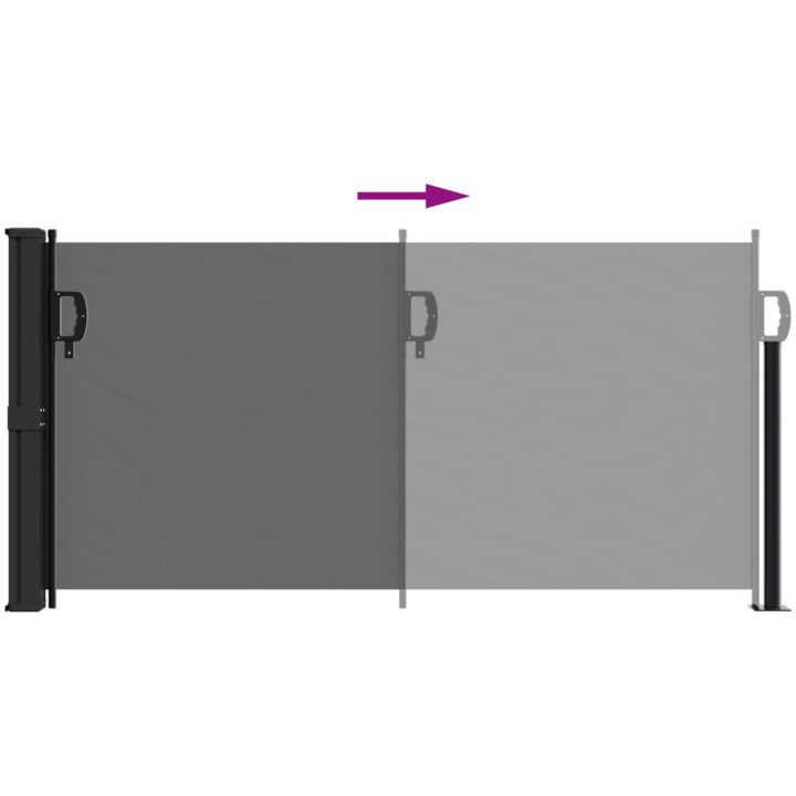 Infällbar sidomarkis antracit vidaXL 100 x 500 cm – bild 5