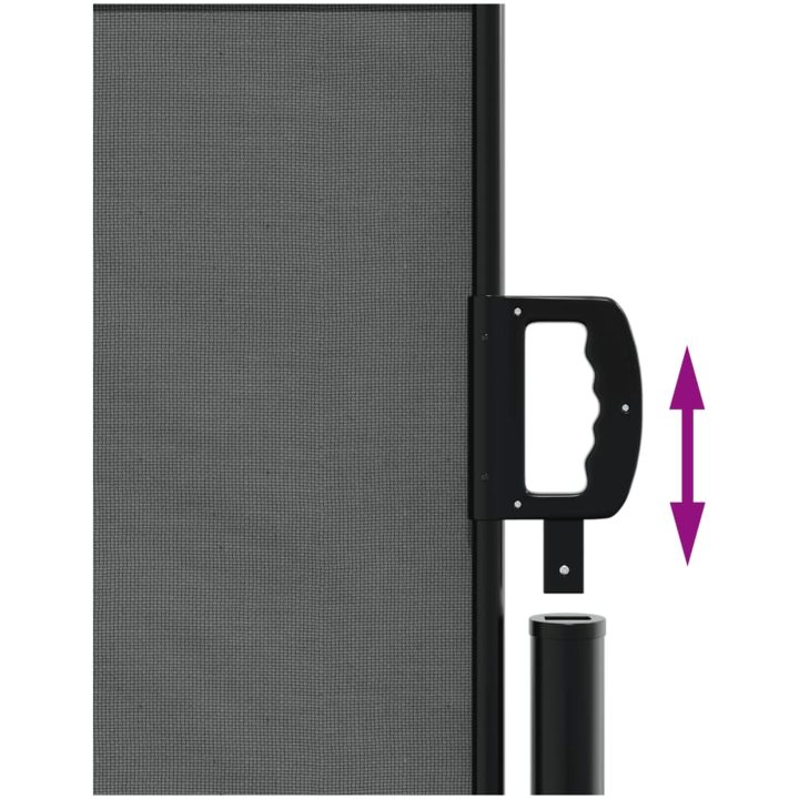 Infällbar sidomarkis antracit vidaXL 100 x 500 cm – bild 6