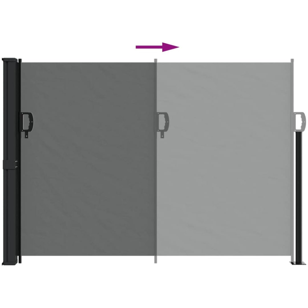 Infällbar sidomarkis antracit vidaXL 140 x 600 cm – bild 5