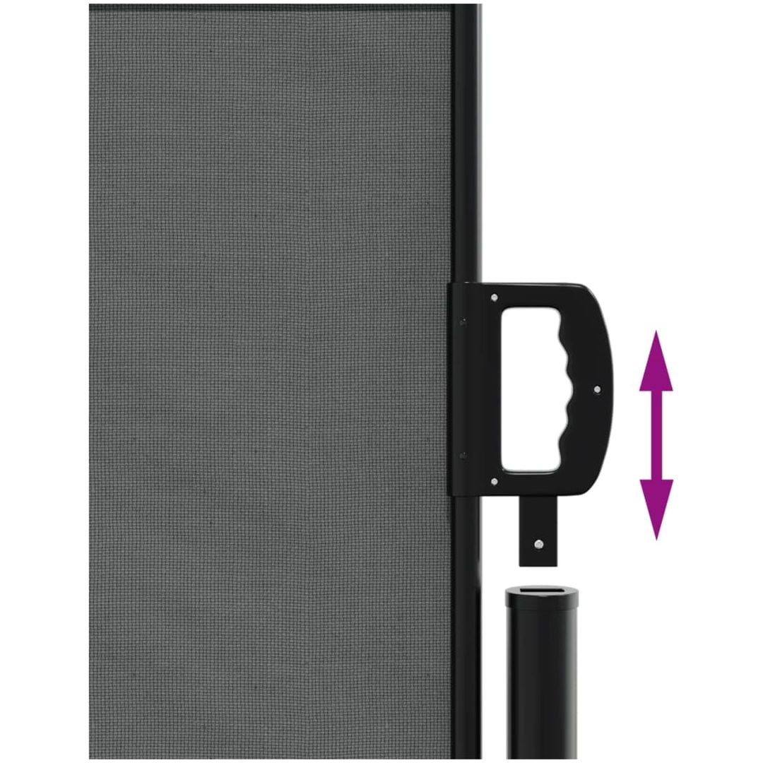 Infällbar sidomarkis antracit vidaXL 140 x 600 cm – bild 6