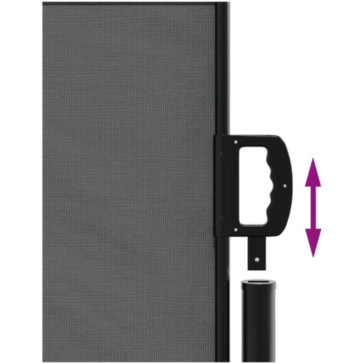 Infällbar sidomarkis antracit vidaXL 140 x 600 cm – bild 6