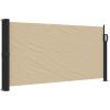 Infällbar sidomarkis beige vidaXL 100 x 500 cm – miniatyr 2
