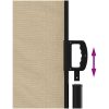 Infällbar sidomarkis beige vidaXL 100 x 500 cm – miniatyr 6