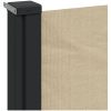 Infällbar sidomarkis beige vidaXL 100 x 500 cm – miniatyr 7