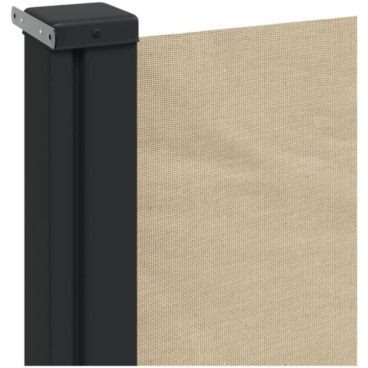 Infällbar sidomarkis beige vidaXL 100 x 500 cm – bild 7