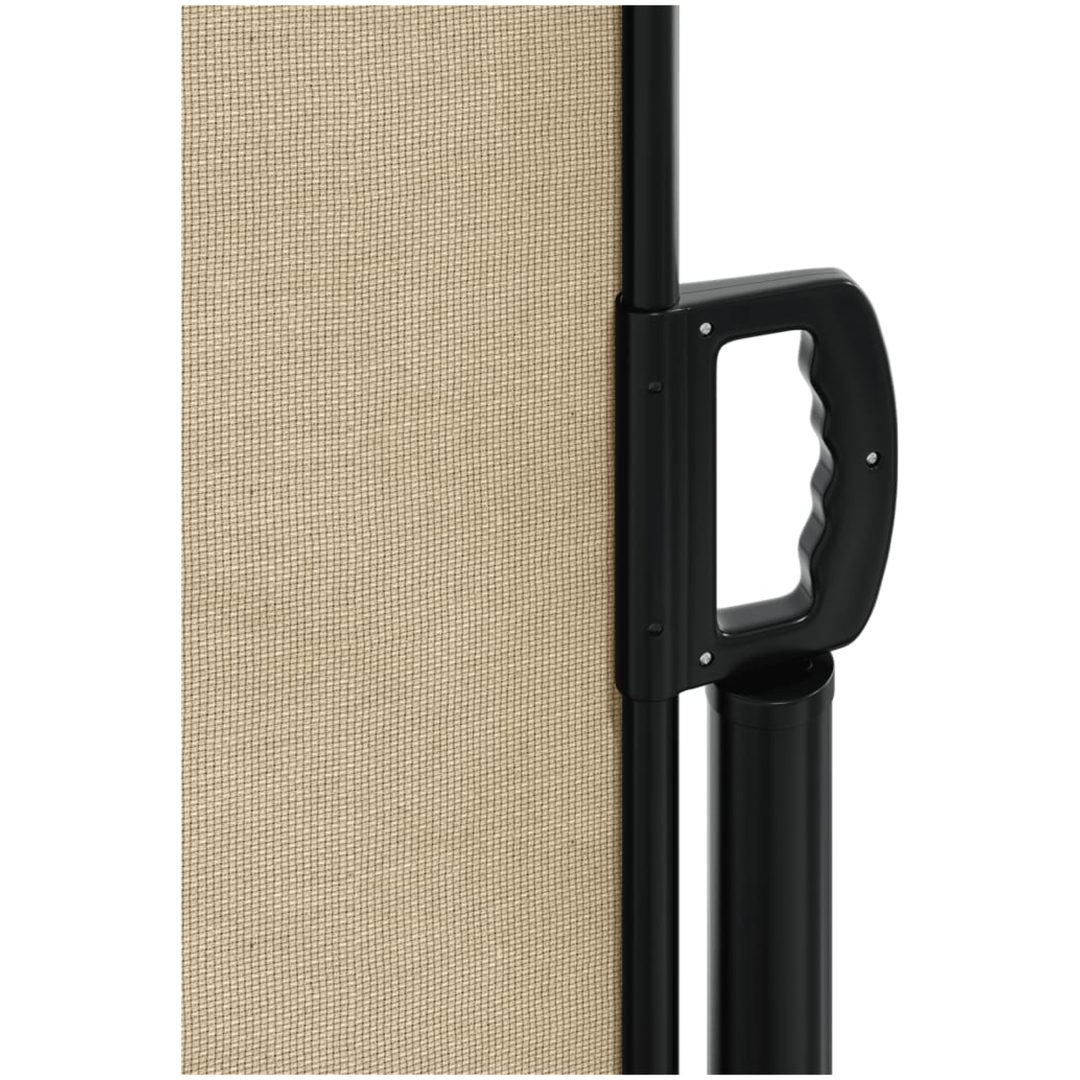 Infällbar sidomarkis beige vidaXL 100 x 500 cm – bild 8