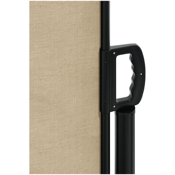 Infällbar sidomarkis beige vidaXL 100 x 500 cm – bild 8