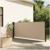 Infällbar sidomarkis beige vidaXL 100 x 500 cm – miniatyr 1