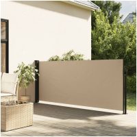 Infällbar sidomarkis beige vidaXL