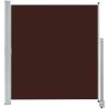 Infällbar sidomarkis brun vidaXL 140 x 300 cm – miniatyr 2