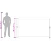 Infällbar sidomarkis brun vidaXL 140 x 300 cm – miniatyr 12
