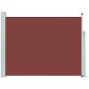 Infällbar sidomarkis brun vidaXL 140 x 500 cm – miniatyr 2