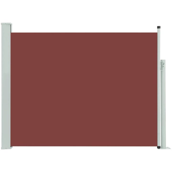 Infällbar sidomarkis brun vidaXL 140 x 500 cm – bild 2