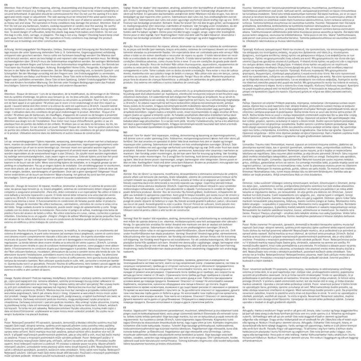 Infällbar sidomarkis brun vidaXL 140 x 500 cm – bild 10