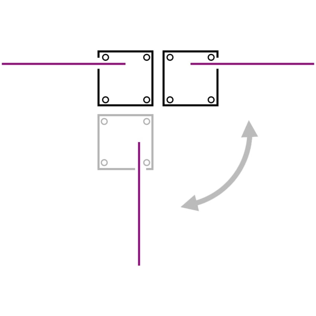 Infällbar sidomarkis dubbel gräddvit vidaXL 170 x 600 cm – bild 11