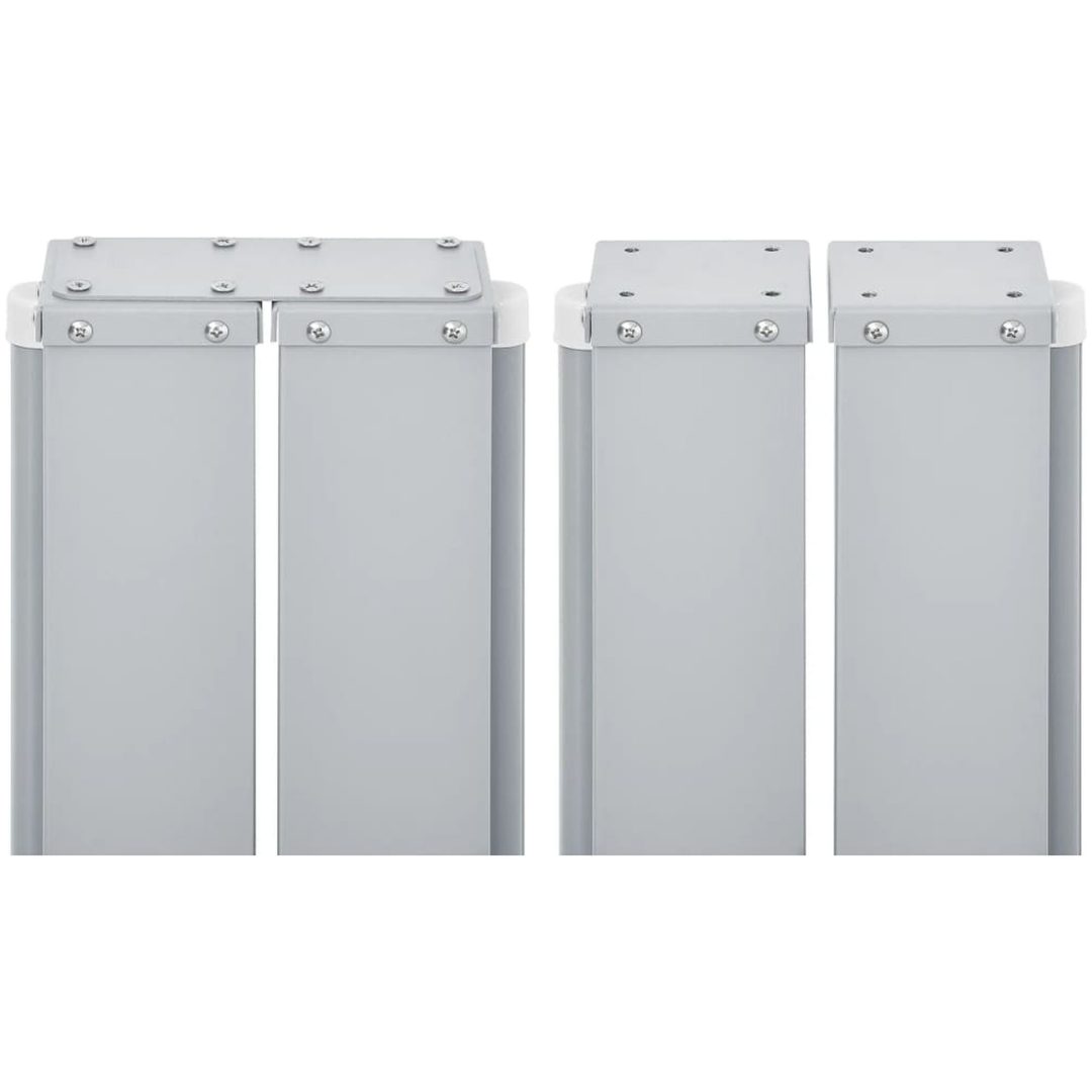 Infällbar sidomarkis dubbel gräddvit vidaXL 170 x 600 cm – bild 8