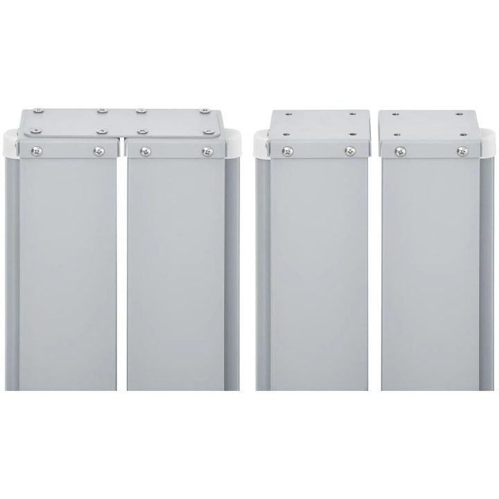 Infällbar sidomarkis dubbel gräddvit vidaXL 170 x 600 cm – bild 8
