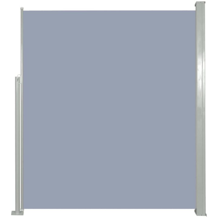 Infällbar sidomarkis för uteplats grå vidaXL 160 x 300 cm – bild 2