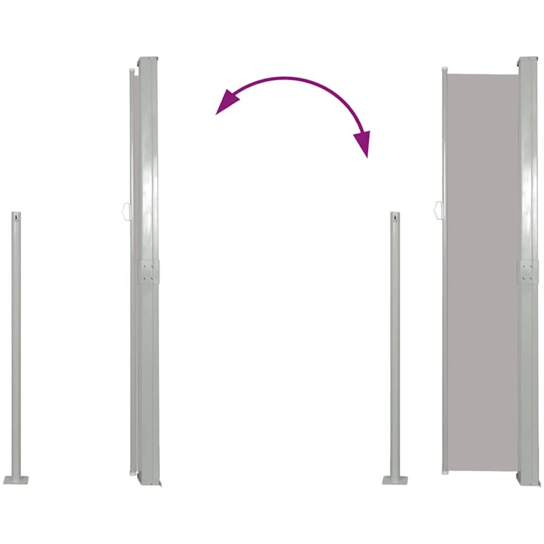 Infällbar sidomarkis för uteplats grå vidaXL 160 x 300 cm – bild 6