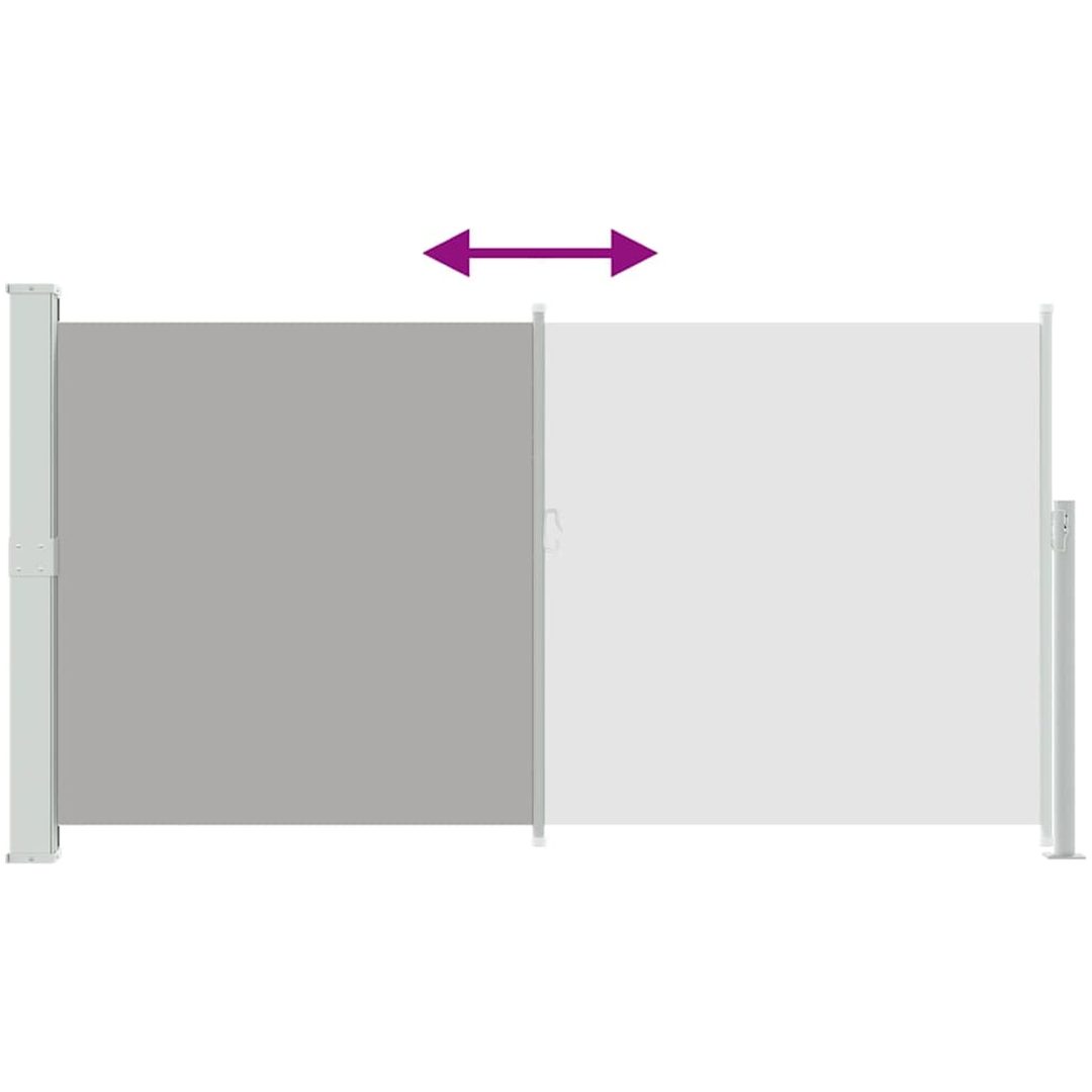 Infällbar sidomarkis för uteplats grå vidaXL 160 x 300 cm – bild 7