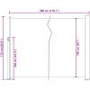 Infällbar sidomarkis gräddvit vidaXL 170 x 300 cm – miniatyr 11