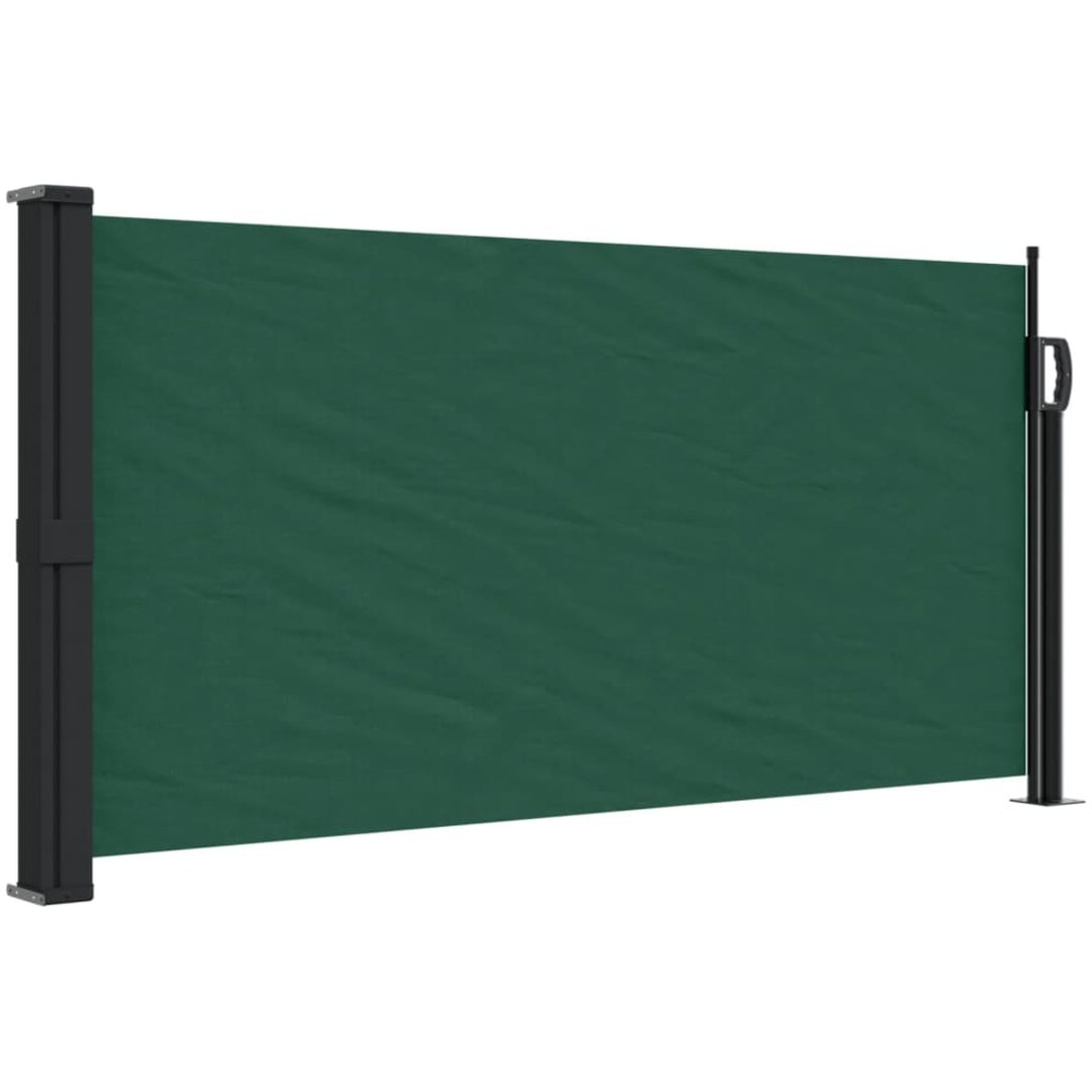 Infällbar sidomarkis mörkgrön vidaXL 100 x 500 cm – bild 2
