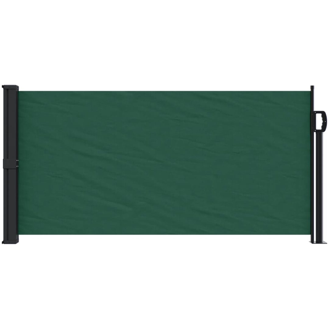 Infällbar sidomarkis mörkgrön vidaXL 100 x 500 cm – bild 3