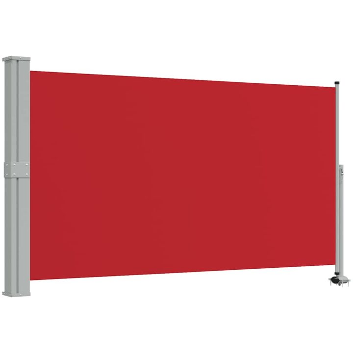 Infällbar sidomarkis röd vidaXL 140 x 300 cm – bild 2