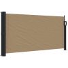 Infällbar sidomarkis taupe vidaXL 100 x 500 cm – miniatyr 2