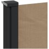 Infällbar sidomarkis taupe vidaXL 100 x 500 cm – miniatyr 7