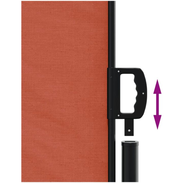 Infällbar sidomarkis terrakotta vidaXL 120 x 600 cm – bild 6