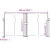 Infällbar sidomarkis terrakotta vidaXL 120 x 600 cm – miniatyr 10